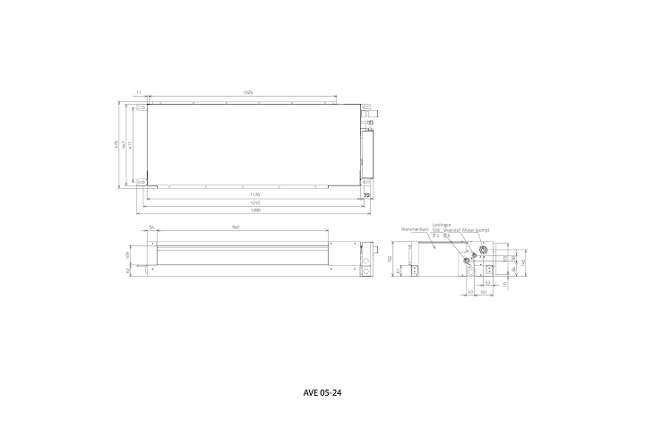 VRF Kanaalunit Compact AVE 05 24 Afm