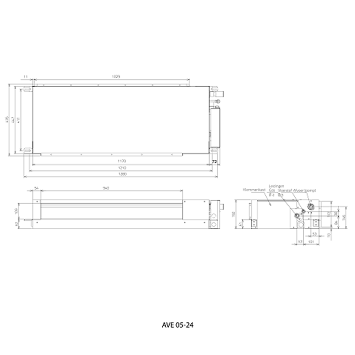 VRF Kanaalunit Compact AVE 05 24 Afm